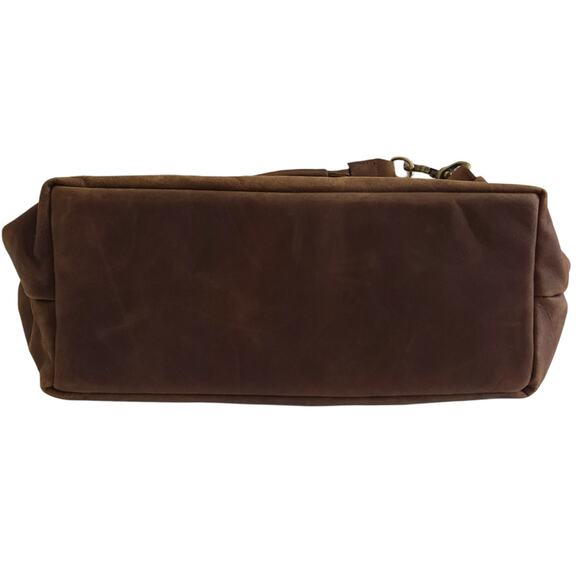 JAS MB London Medium Wings Traveler Bag leather shoulder brown satchel purse - Picture 4 of 11